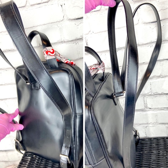 Gucci SOHO black leather backpack with organizer and scarf - Picture 13 of 16